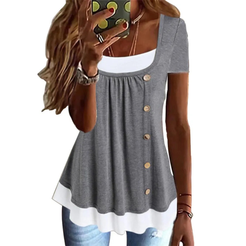 Summer Vintage Streetwear T-Shirt – Elegant Y2K Harajuku Top for Women Casual Fashion