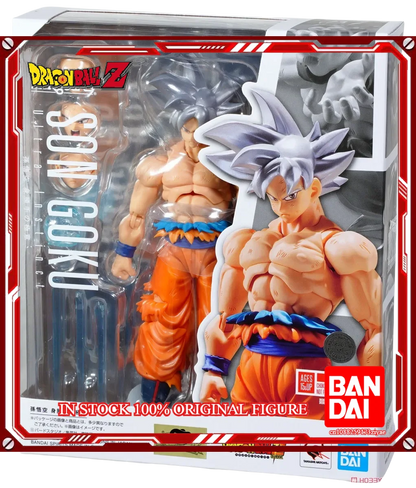 Original Bandai Dragon Ball Z S.H.Figuarts — Super Saiyan God Blue Son Goku Action Figure Model Toy