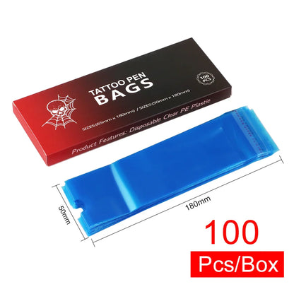 100 PCS Waterproof Tattoo Pen Barrier Film - Protective Tattoo Color Packaging & Anti-Fouling Film for Machines