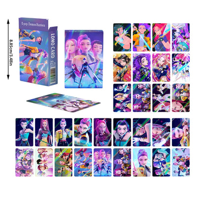 K-POP Demon Hunter Girl Group Holographic Cards – 30-Piece Anime Collectible Set for Fans & Trading Card Games