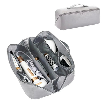 Waterproof Double-Layer Hair Dryer Case for Shark FlexStyle/Dyson Airwrap – Portable Large Capacity Curler Bag