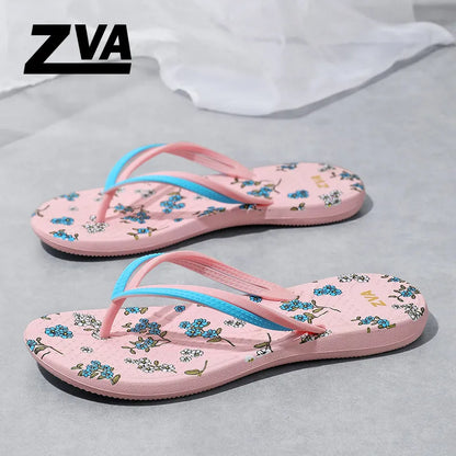Women’s Pink Waterproof Flip Flops - Thick Sole Non-Slip Bathroom Sandals