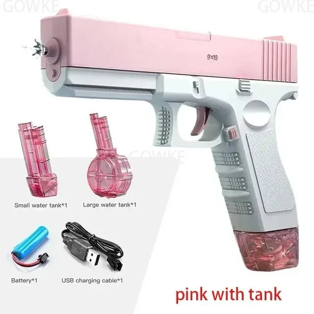 Summer Water Gun - High-Pressure Non-Electric Automatic Water Pistol Beach Toy for Kids