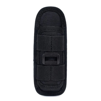 Tactical Flashlight Pouch - MOLLE Torch Holster EDC Carry Case for Camping & Hunting Gear