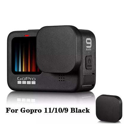 Silicone Lens Cap for GoPro Hero 12/11/10/9 Black – Anti-Drop, Dust-Resistant Lens Cover Protector