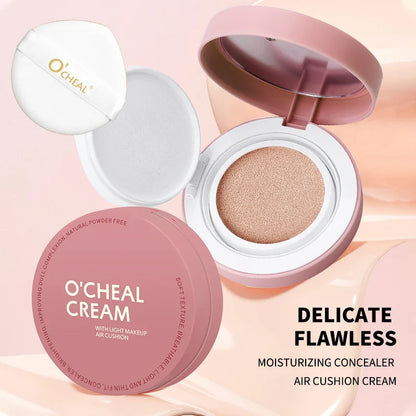 OCHEAL CC Cream Cushion Foundation – Long-Lasting Moisturizing Concealer & BB Cream for Face Makeup
