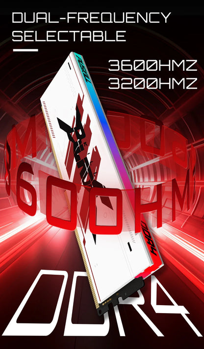 PUSKILL RGB DDR4 Gaming RAM – 8GB/16GB 3200MHz-3600MHz DIMM Desktop Memory