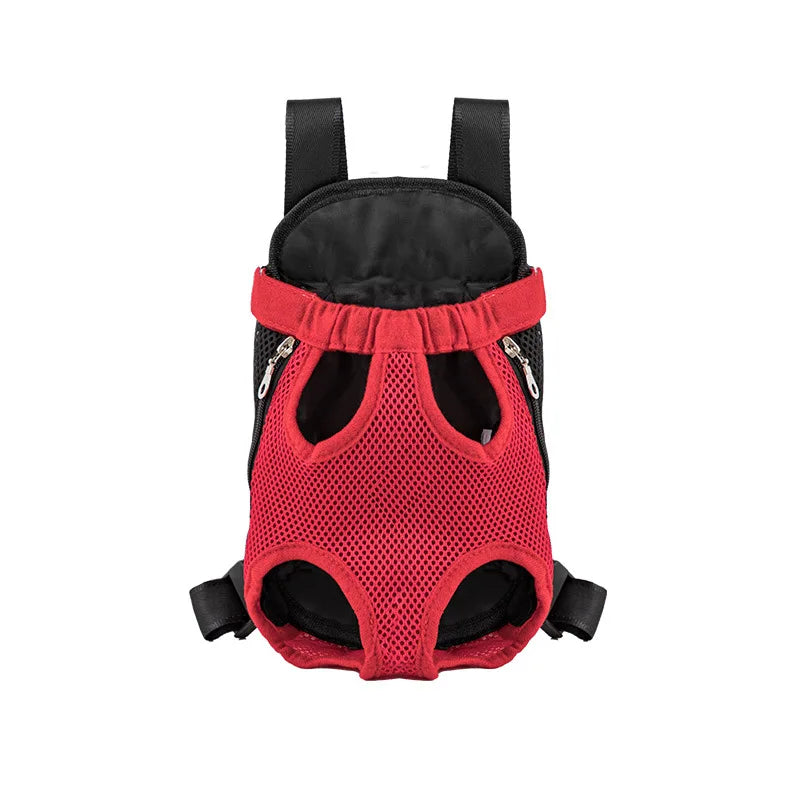 Double Shoulder Breathable Travel Pet Carrier Backpack – Mesh Front Bag for Small Dogs & Cats Outdoor