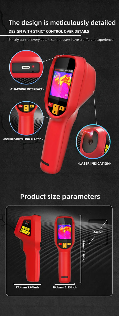 New Style Thermal Imaging Camera – 240x240 Infrared Temperature Meter for PCB Repair & Industrial Pipeline Detection
