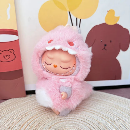 15cm/17cm LABUBU Doll Outfits – Sitting Party Plush Animal Sets for Generations 1-3, Cute Gifts for LABUBU Fans