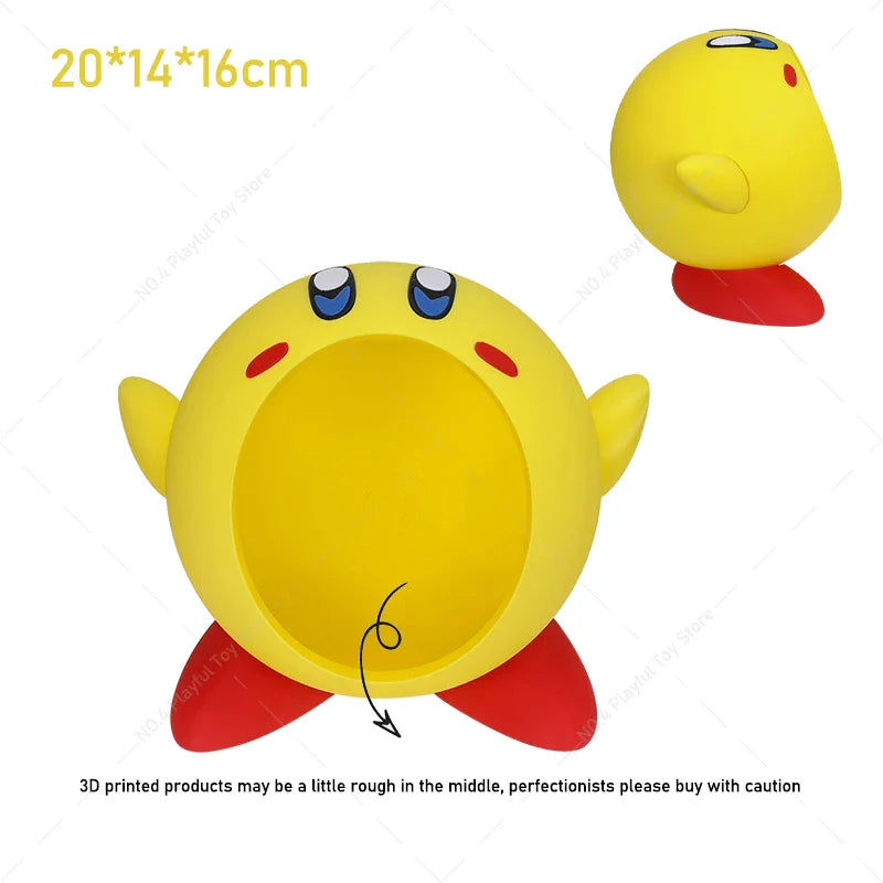 3D Printed Kirby Figures – Pink, Blue, Yellow & Red Cute Anime Doll Models for Desktop Decor & Gifts