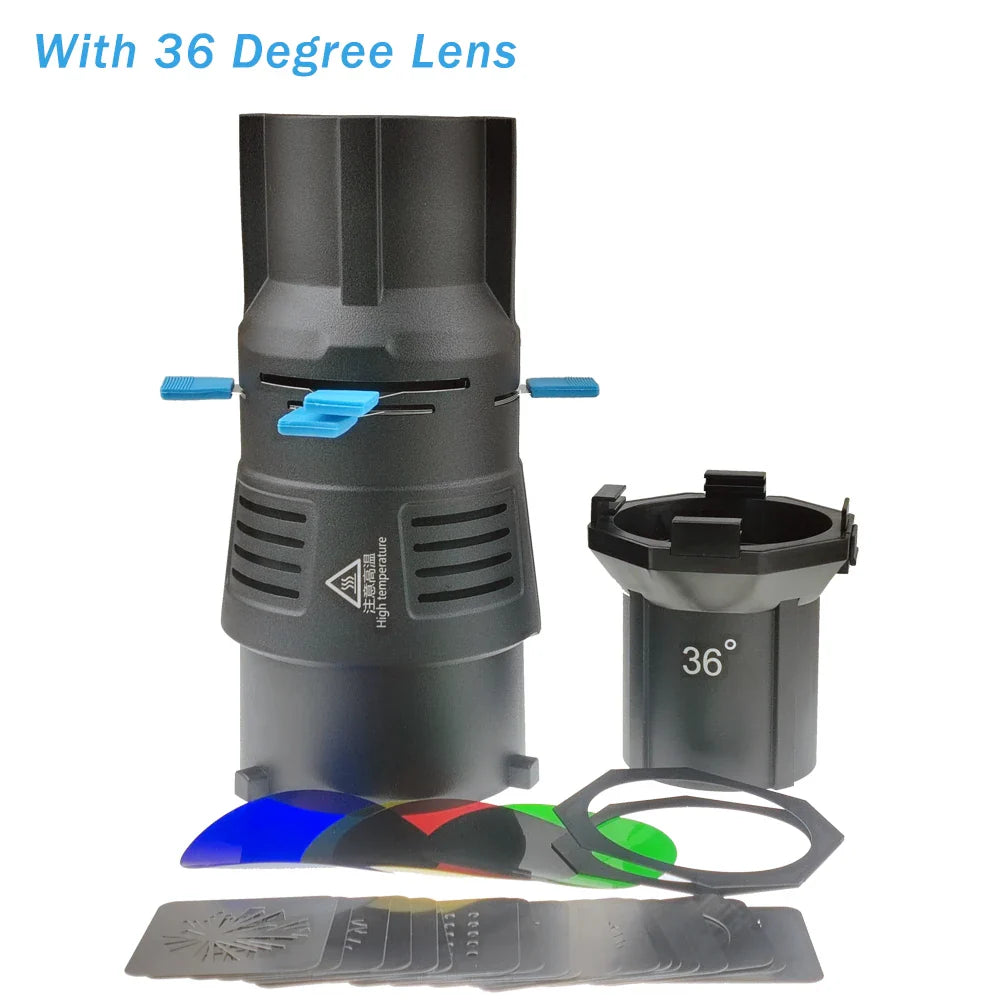 Focalize Conical Snoot Bowens Mount – Photography Condenser with Geometric Sheet Shapes, Gobo Filters & Gels