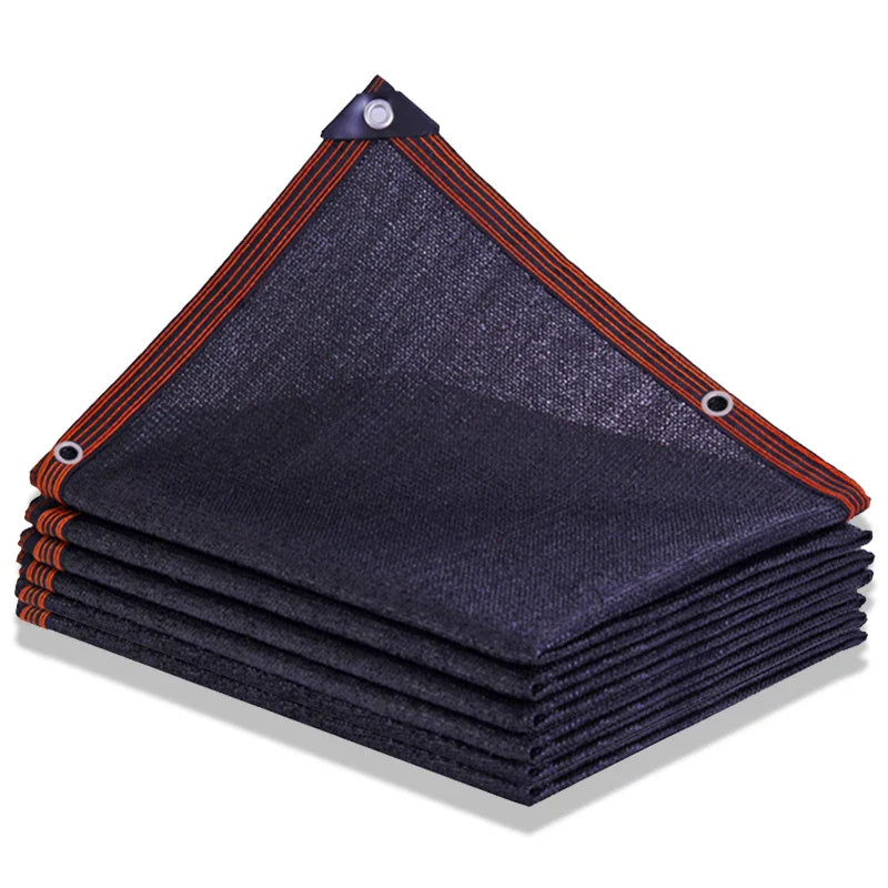 Black Anti-UV HDPE Sunshade Net - Garden Succulent Plant Shading Net for Outdoor Swimming Pool Cover - 3Pin 6Pin 12Pin Sun Shade