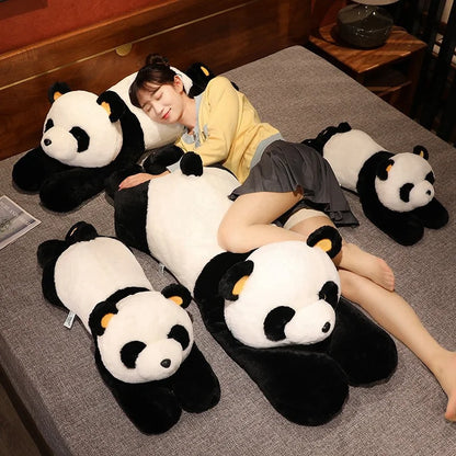 60–120cm Giant Panda Plush Toy — Soft Stuffed Animal Pillow for Kids, Birthday & Christmas Gift