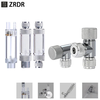 ZRDR Aquarium CO2 Bubble Counter – CO2 Generator Regulator with Single/Double Head Fine-Tuning Valve