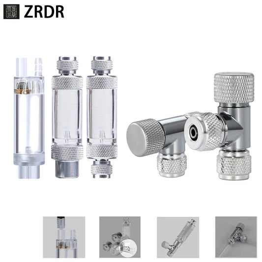 ZRDR Aquarium CO2 Bubble Counter – CO2 Generator Regulator with Single/Double Head Fine-Tuning Valve