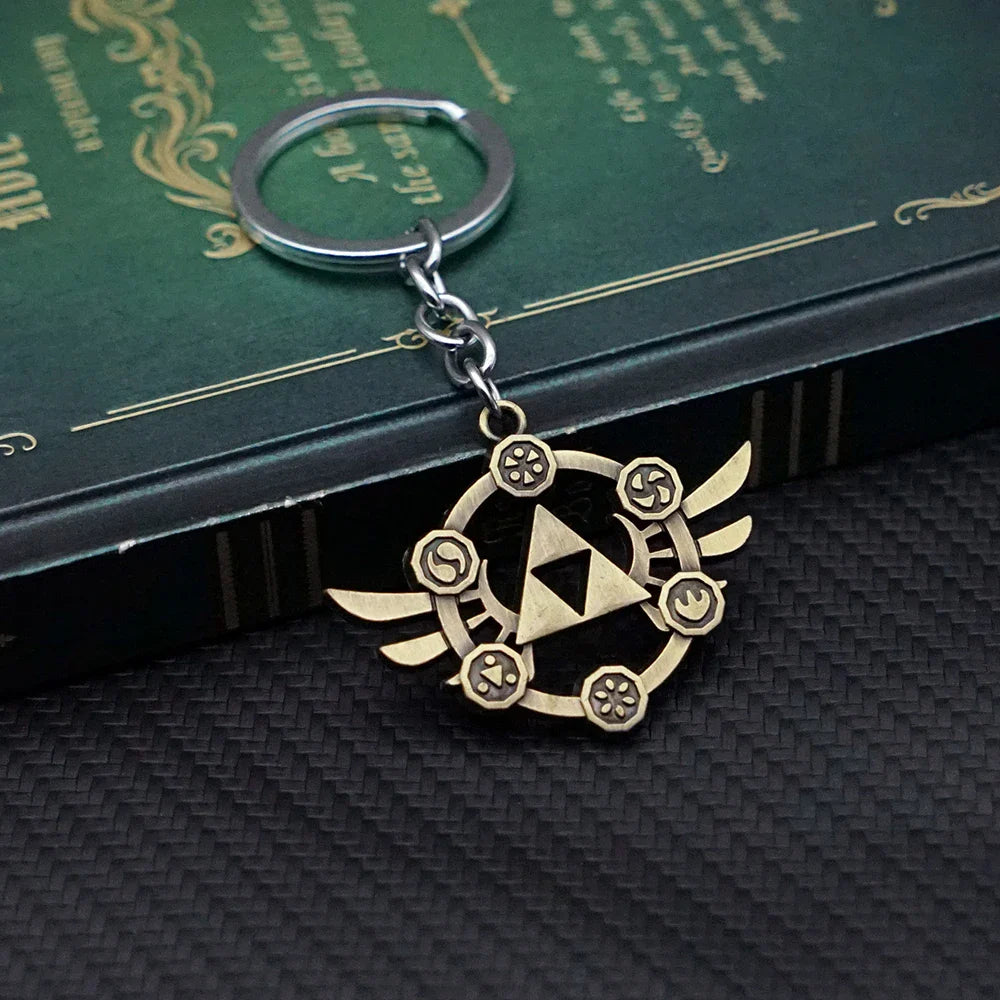 Zelda Tears of the Kingdom Keychain – Breath of the Wild Pendant Key Ring for Men