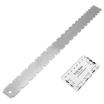 Miwayer Guitar Neck Notched Straight Edge — Luthier Tool with String Action Ruler Gauge for Gibson & Fender Electric Guitars