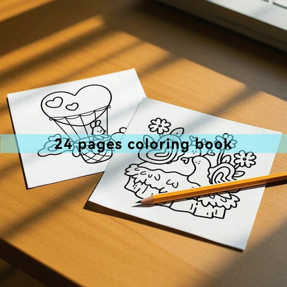 Cozy Love Hearts Coloring Book - Relaxing Adult Doodle & Graffiti Art Activity Book for Stress Relief and Creativity