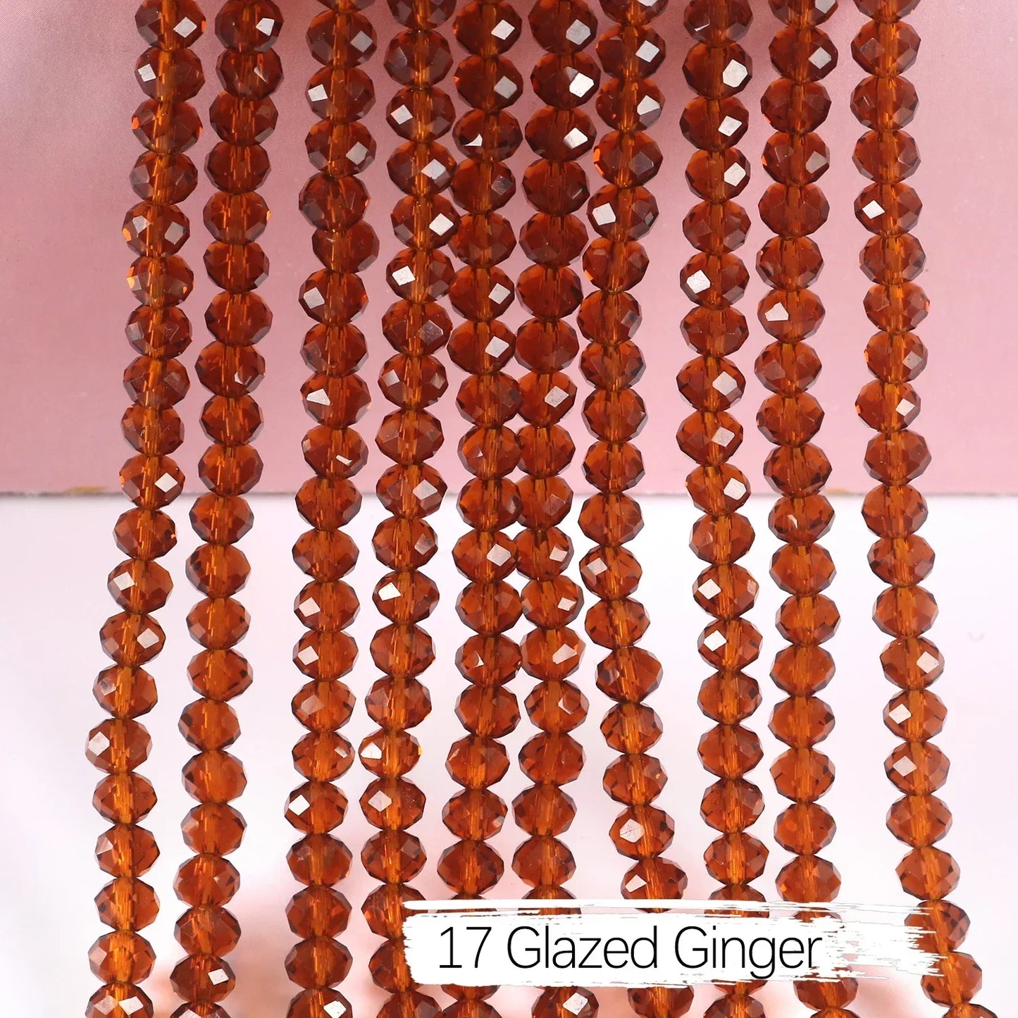 Austria Crystal Rondelle Beads - 2mm/4mm/6mm/8mm Faceted Glass Spacer Beads for DIY Jewelry & Bracelet Making