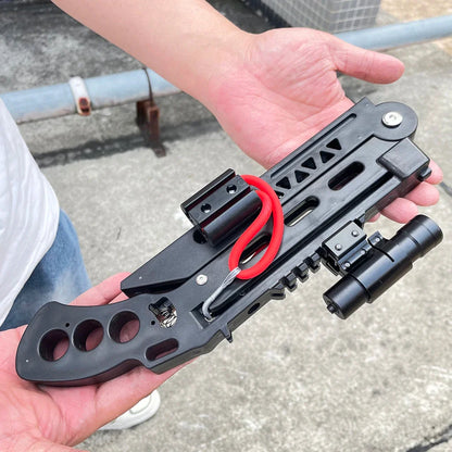 Foldable Slingshot Set - High Precision Outdoor Training Slingshot with Compact Folding Design for Target Practice & Archery
