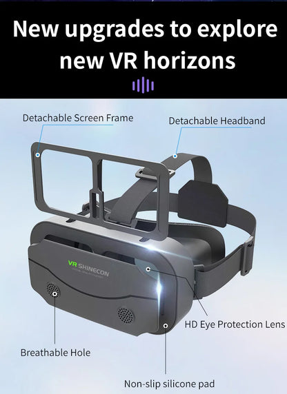 VR Glasses Virtual Reality Headset – 3D Lenses Smart Goggles for Smartphones, Mobile Game Accessory
