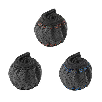 Universal Car Steering Wheel Cover - Microfiber Leather, Anti-Slip & Breathable, Fits 37-39cm Steering Wheels
