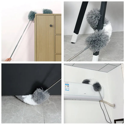 Extendable Microfiber Duster Brush - Versatile Cleaning Tool for Dusting Car and Furniture Gaps