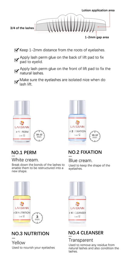 New Lash Lift Kit – Long-Lasting Eyelash Perming Lotion, Fixation Glue, Curly Lash Treatment, Professional Beauty Kit for Salon & Home Use