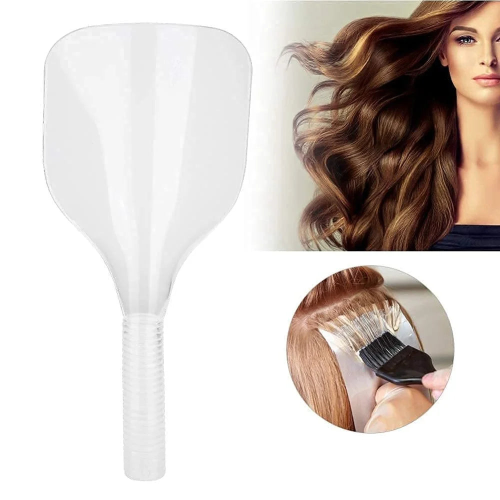 Barber Clear Plastic Hairspray Face Shield – Waterproof Haircut Pad for Salon Hairdressing & Face/Eye Protection