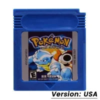 Pokemon GBC Game Cartridge — Red, Blue, Crystal, Gold, Green, Silver, Yellow 16-Bit for GB/SP