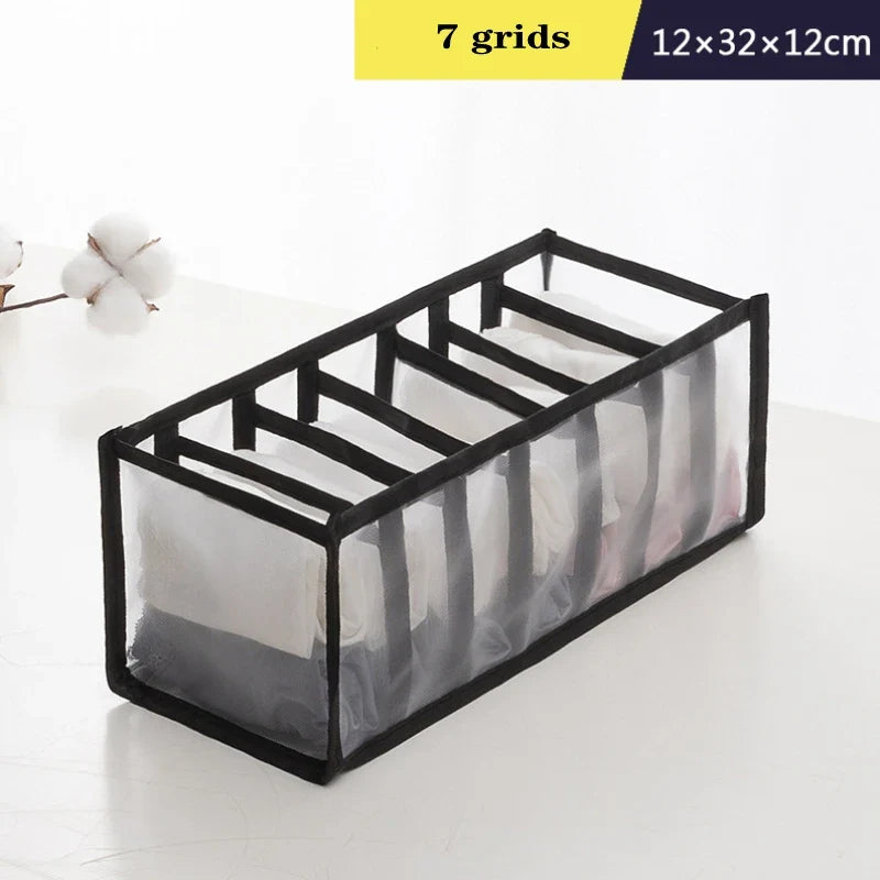 Organizer Storage Boxes for Panties & Socks – Wardrobe Divider for Pants, Underwear, Bras, Jeans & Clothes