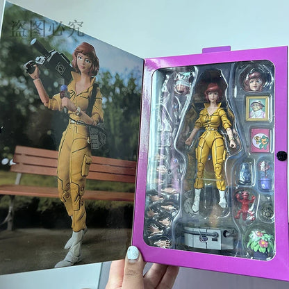 NECA Version 2.0 Female Reporter Action Figure — Yellow Clothes Collectible GK Statue Model Toy, Christmas Gift