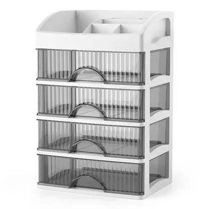 Hot Drawer Makeup Organizer – Large Capacity Plastic Storage Box, Lipstick Holder & Office Supplies Organizer