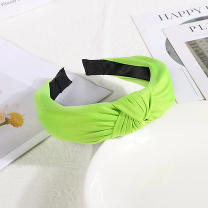 New Knotted Headbands for Women & Girls – Solid Color Hair Bands, Simple Retro Hair Hoop, Makeup Headwear, Hair Accessories