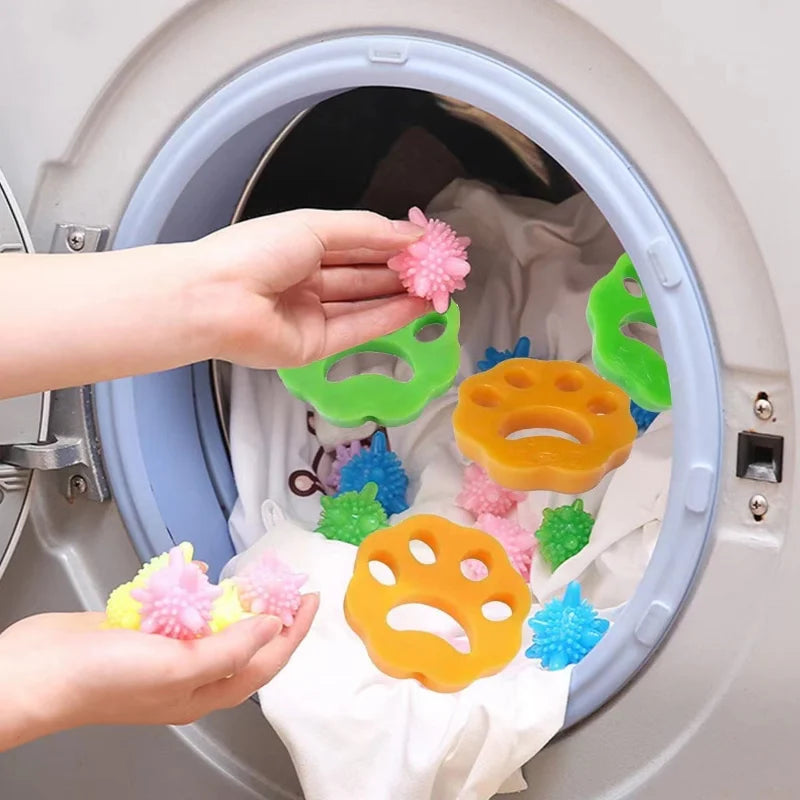 Effortless Pet Hair Removal: Reusable Washing Machine Accessory for Clothes Dryer