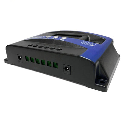 MPPT Solar Charge Controller — 30A-100A Dual USB LCD Regulator for 12V/24V Solar Panels with Load Control