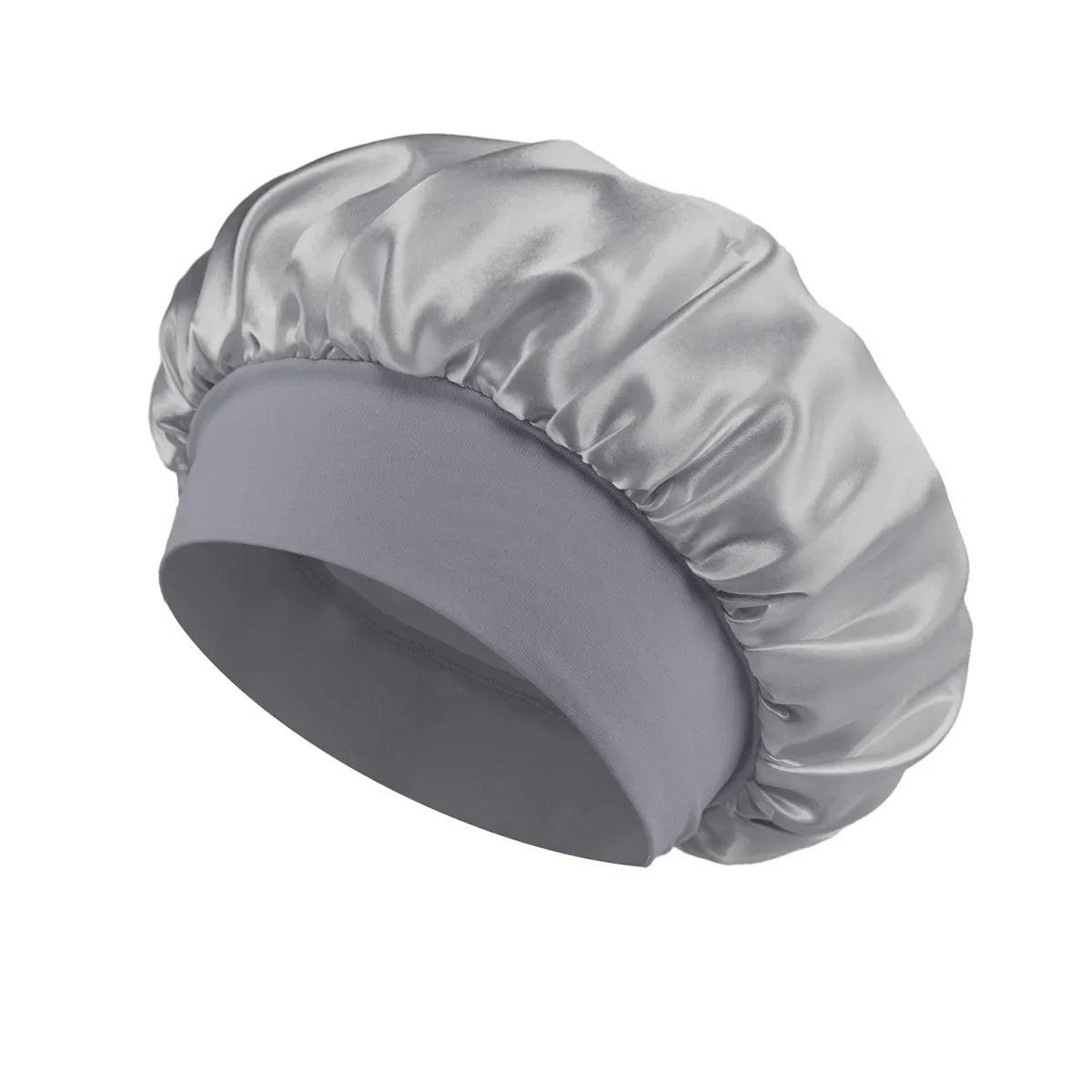 Soft Silk Satin Lined Bonnet – Large Satin Hair Wrap for Long Hair, Sleep & Shower Cap, Salon Tool