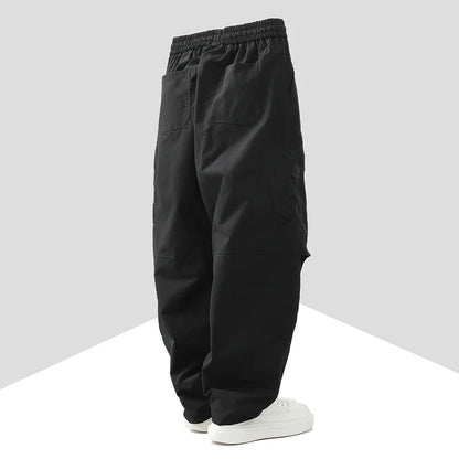 Men’s Harajuku Casual Pants - Loose Fit Elastic Waist Outdoor Walking & Hiking Trousers