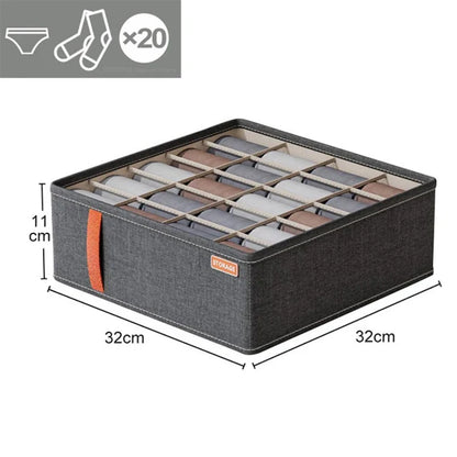 Underwear & Socks Organizer Storage Box – Cabinet Drawer Clothes Organizer for Household Classified Storage