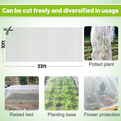 Garden Insect Protection Net – Plant & Vegetable Care Cover for Tomato, Pepper, Fruit, Pest & Bird Control