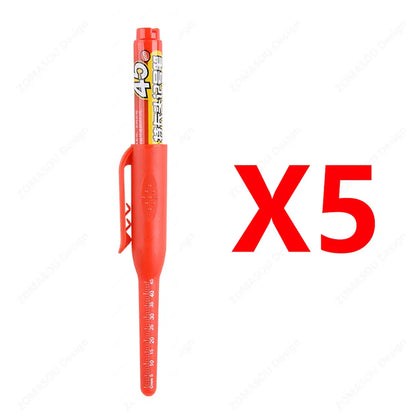 Carpenter Marker Pens — 45mm Long Nib Head, Hole Marker for Woodworking, 100-1PCS White/Black/Blue/Red Hand Tools