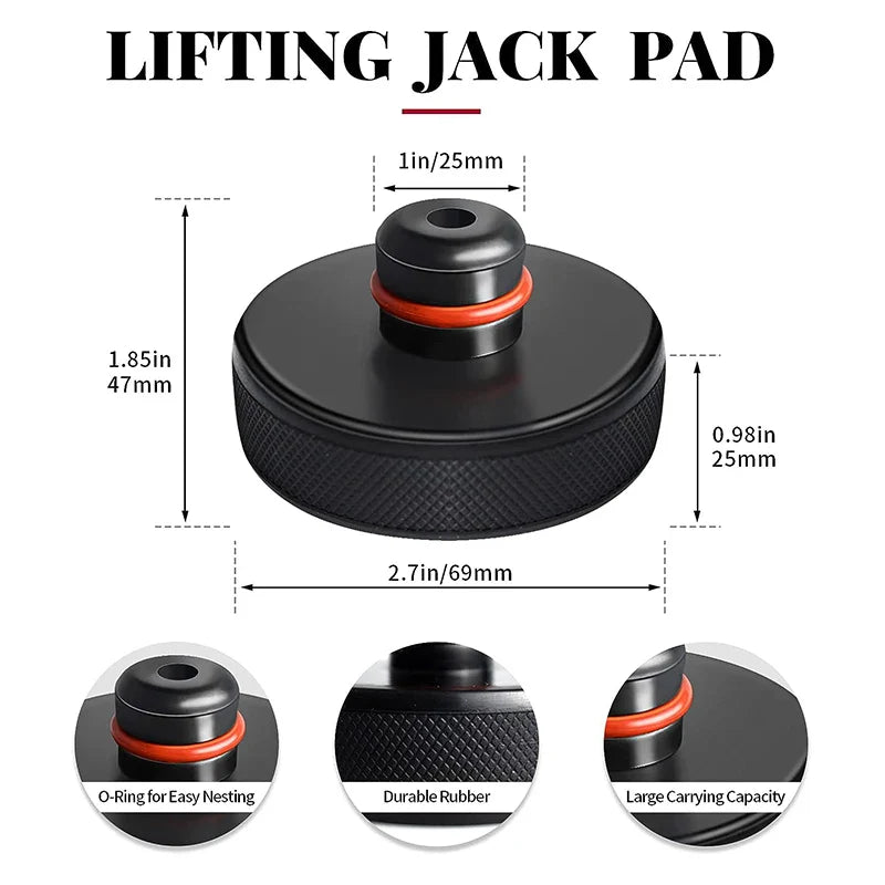 Tesla Rubber Lifting Jack Pad Adapter Tool for Models 3, Y, S, X (2017-2024) - Tire Repair Accessory