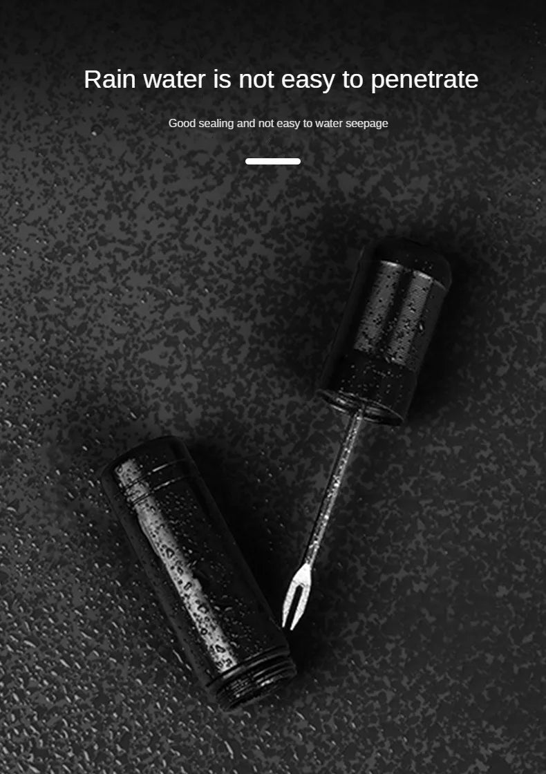 Bike Tubeless Tire Repair Kit — Slug Plug Stopper with Rubber Bacon Strips & Insertion Tool for MTB & Road Bikes