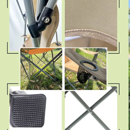 Portable Outdoor Folding Chair – Sunshade Armchair for Camping, Fishing, Picnic & Beach Use, Lightweight Travel Seat