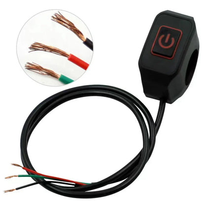 Waterproof LED Motorcycle Handlebar Switch – Headlight & Horn ON/OFF Button