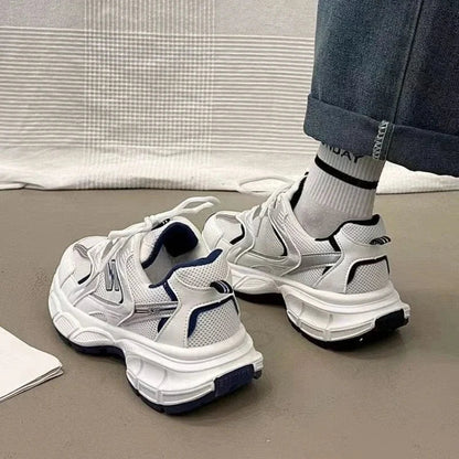 Women's Luxury Thick Sole Sneakers – Breathable Mesh Casual Fashion Trainers