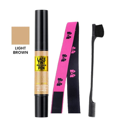 Tinted Lace Precision Parting Pen | Wig Lace Tint with Brush Applicator, Easy to Use & Long-Lasting Formula