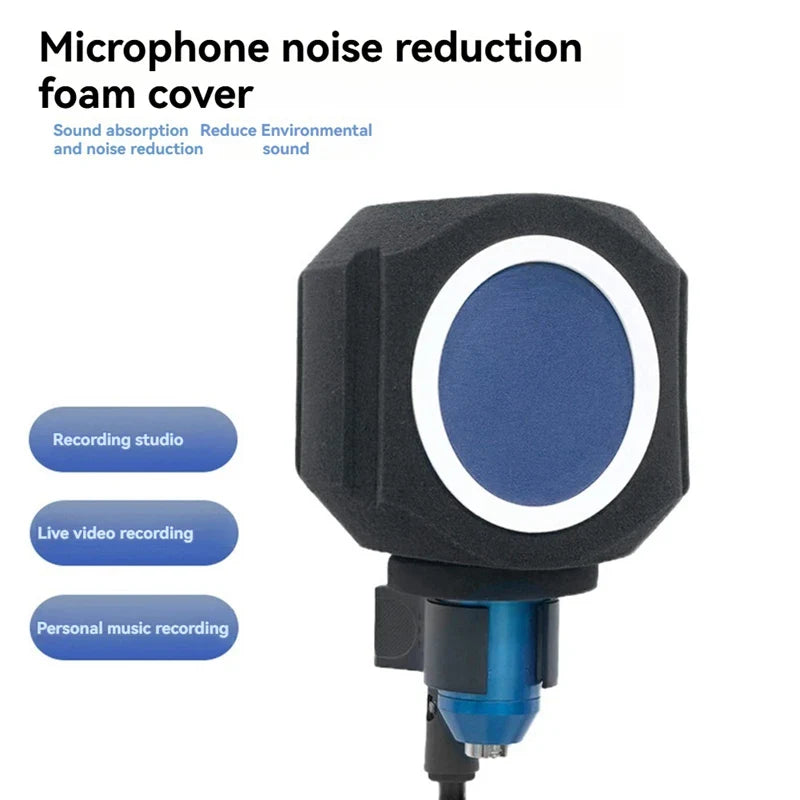 C5 Microphone Windshield — Acoustic Filter Sponge for Professional Condenser Mic Studio Soundproofing