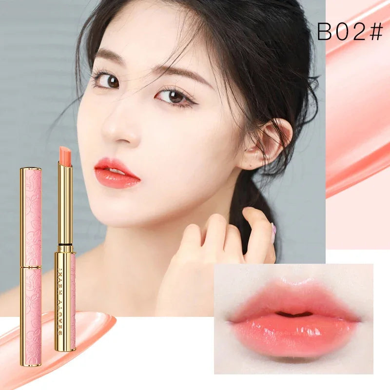 Honey Peach Magic Color Lipstick – Temperature-Change Moisturizing Lip Balm, Nourishing & Long-Lasting Bright Lip Makeup